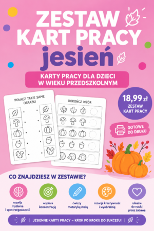 ZESTAW KART PRACY – jesień