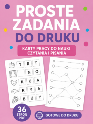PROSTE ZADANIA DO DRUKU