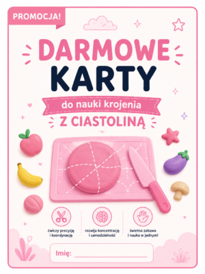 Darmowe karty do nauki krojenia z ciastoliną