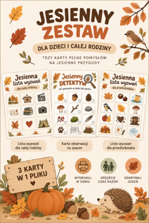 Jesienna wyzwania dla całej rodziny 🍂 – darmowy plik do pobrania